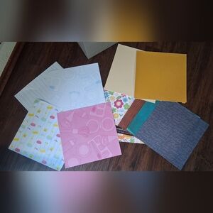 12x12 Bundle of 19 Scrapbook papers